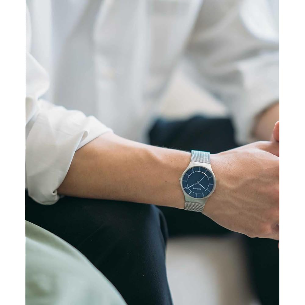 [Официальный импорт] BERING Мужские и женские (унисекс) Часы, скандинавский датский дизайн, простые часы с сапфировым стеклом, устойчивым к ударам и царапинам