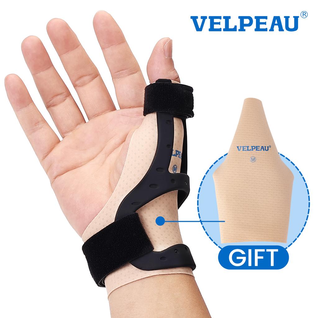 VELPEAU Waterproof Thumb Brace Semi-rigid Silicone Thumb Splint for De Quervains Tenosynovitis Arthritis and Tendonitis Pain 1