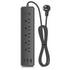 Универсальный удлинитель с розетками и USB-портами для офиса, 5 розеток переменного тока, 3 USB-порта, защита от перенапряжения