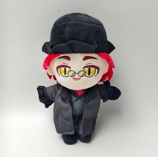 Новая плюшевая игрушка Кукла Кроули Азирафель из Благих Знамений Хлопок Плюш Ангел Демон Фан-арт Коллекционная Фигурка Брелок Подарок для Поклонников Фильма