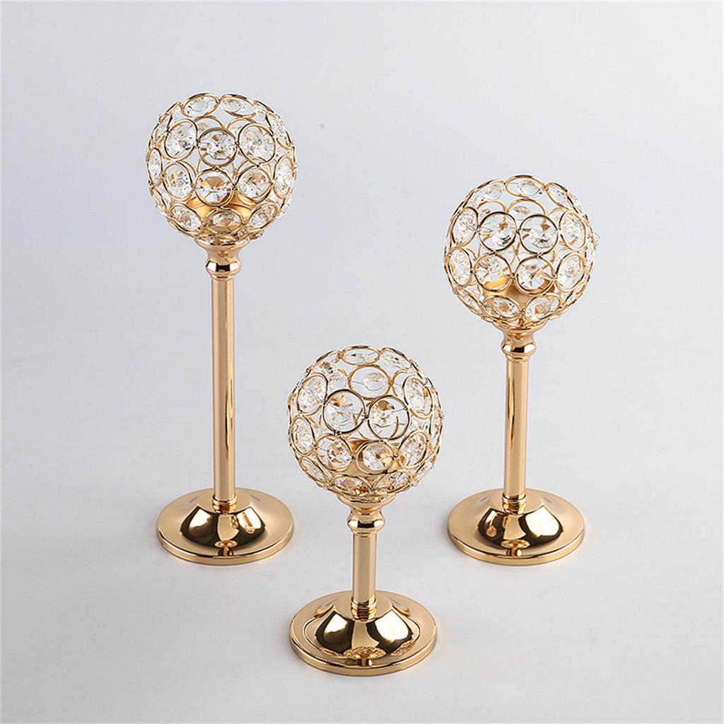 Золотой хрустальный подсвечник-вотив, карликовые подсвечники для чайных свечей, маленький винтажный подсвечник для центра стола, дом Д