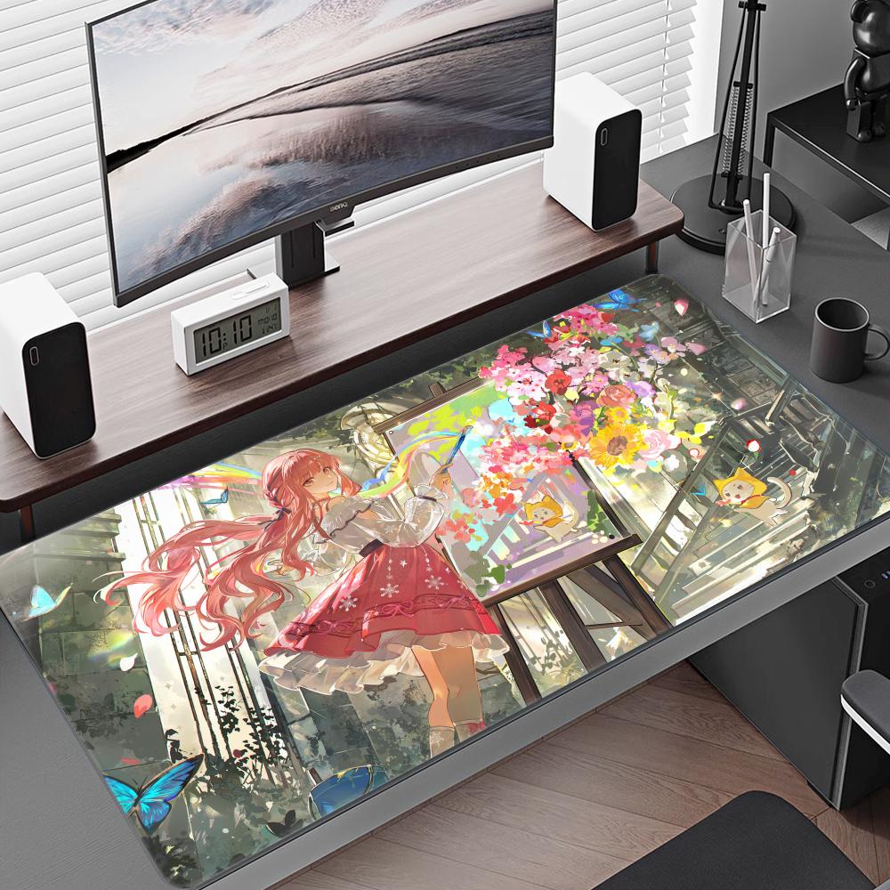 Mouse Pad Anime Girl HD Print Mousepad Laptop Gamer Infinity Kawaii Extended Desk Mat PC Nikki Gaming Cute Keyboard Pad