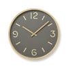 Wall Clock Thomson Paper Analog Wooden Frame Gray GY Lemnos Diameter X Depth NY18-15 30.5 5.2cm