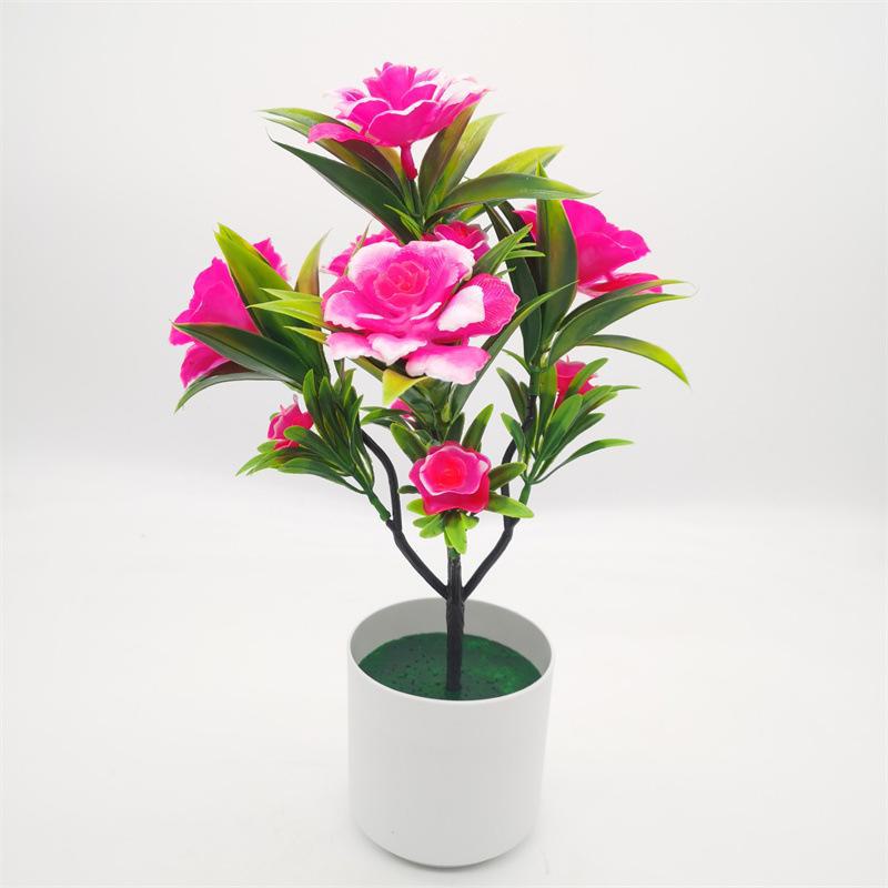 Новый букет из искусственных пионов и роз в виде бонсай для украшения дома