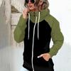 Женская осенне-зимняя флисовая толстовка с карманом, облегающее пальто на молнии, большие размеры 5XL