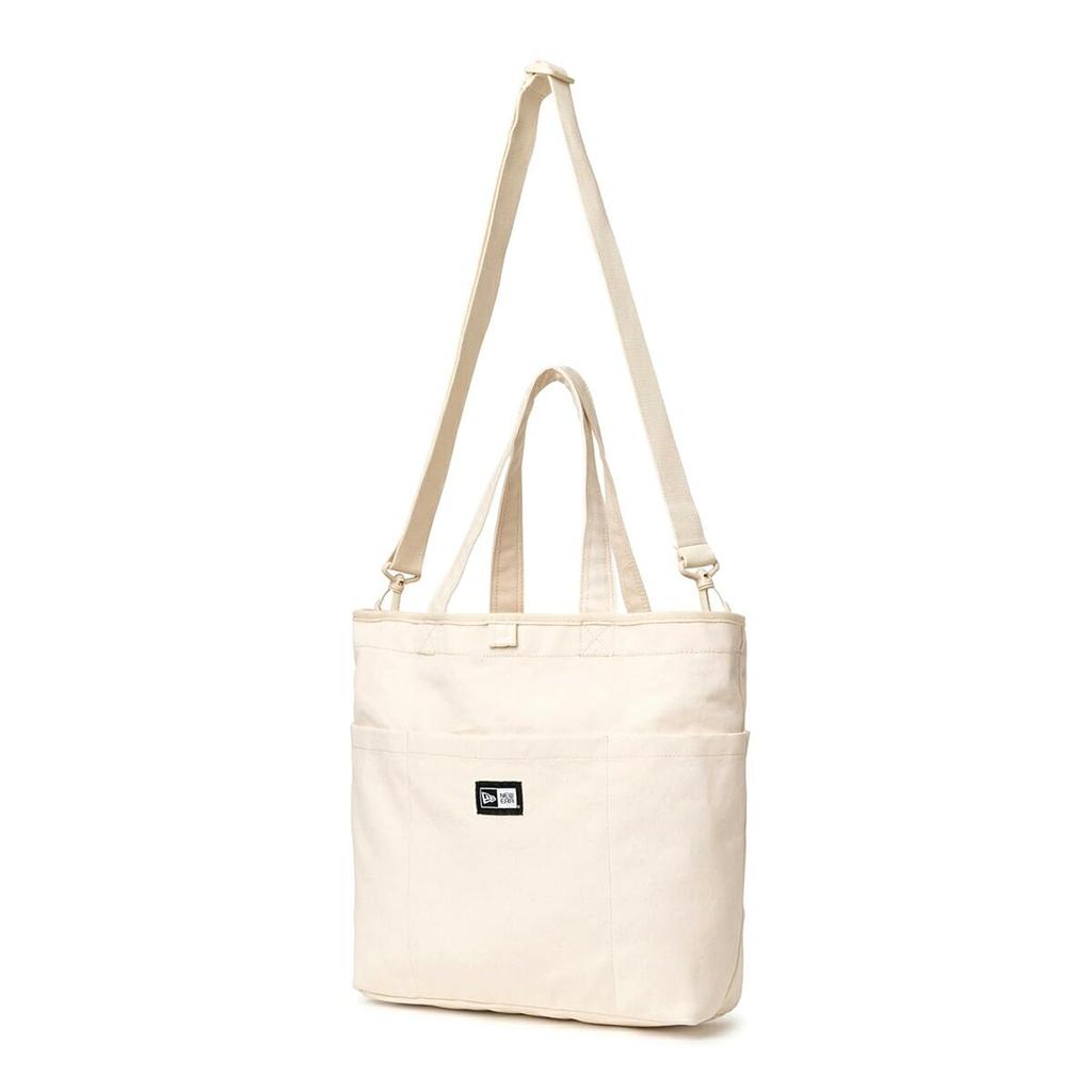 Сумка-тоут на плечо 2WAY цвета слоновой кости FREE UTILITY CANVAS TOTE BAG IVR 251 [New Era]