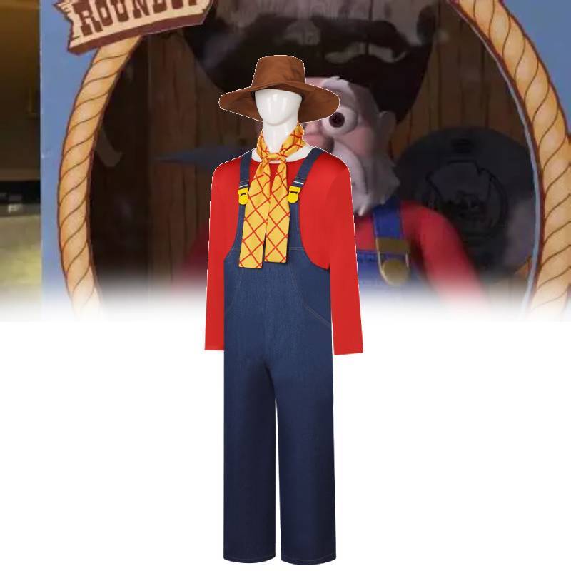 Toy Story Stinky Pete The Prospector Cosplay Costume With Polyester Fabric For Halloween Role Play