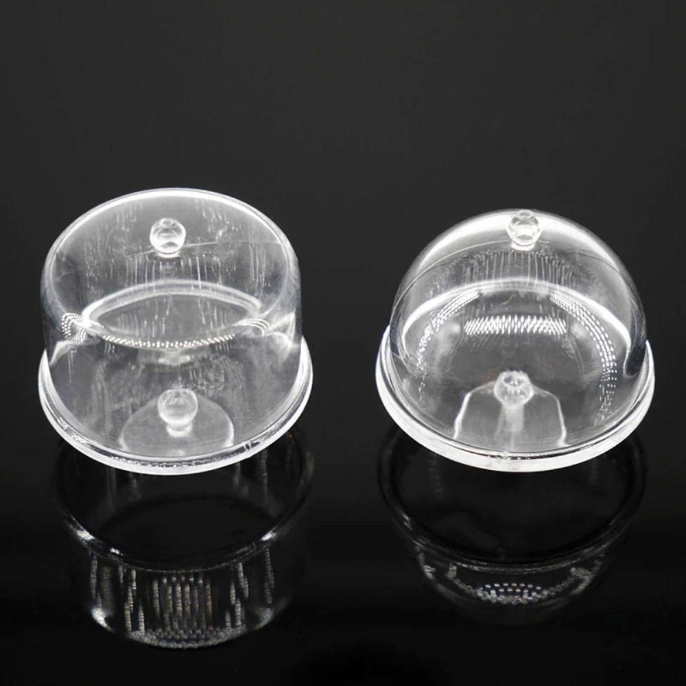 Dessert Pan Cake Display Plate with Lid Cover Miniature Cake Stand Doll Cake stand Kitchen Toys