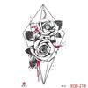 1PCS Waterproof Tattoos Temporary Tattoo Sticker Flowers Rose Body Tattoos for Women Art Arm Hand Tattoos Wolf Tiger Lion Painting Tatoos