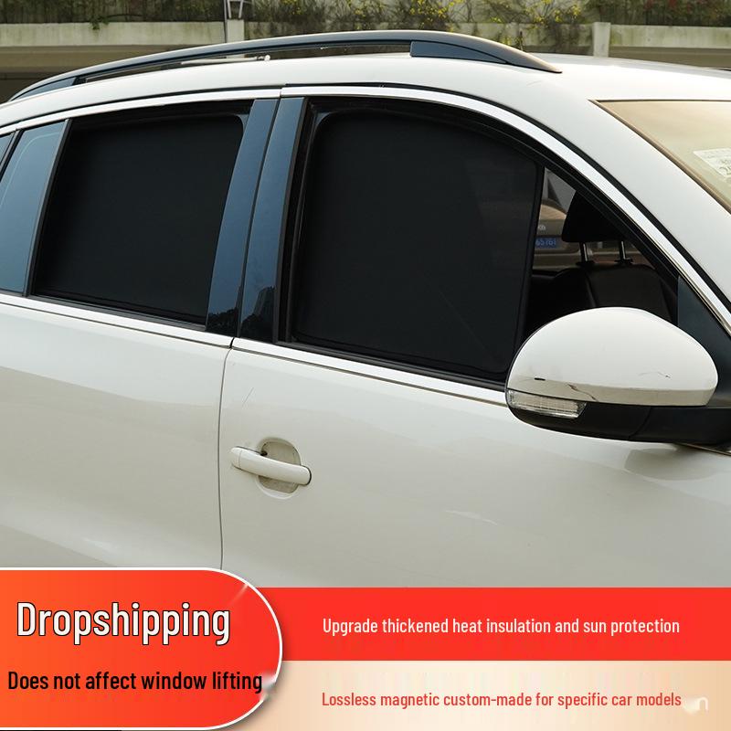 Магнитная солнцезащитная шторка для Honda ZRV, Zhi Zai, Crown Road, URV - Защита от солнца, конфиденциальность и теплоизоляция (Черная).