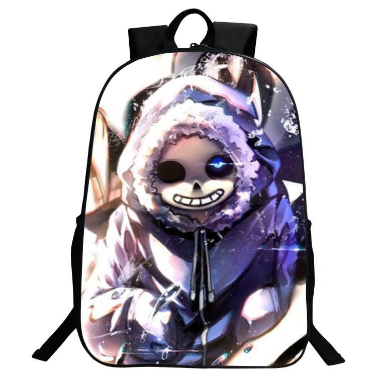 Детский рюкзак Undertale Sans 16 дюймов из прочного полиэстера с регулируемыми мягкими плечевыми ремнями