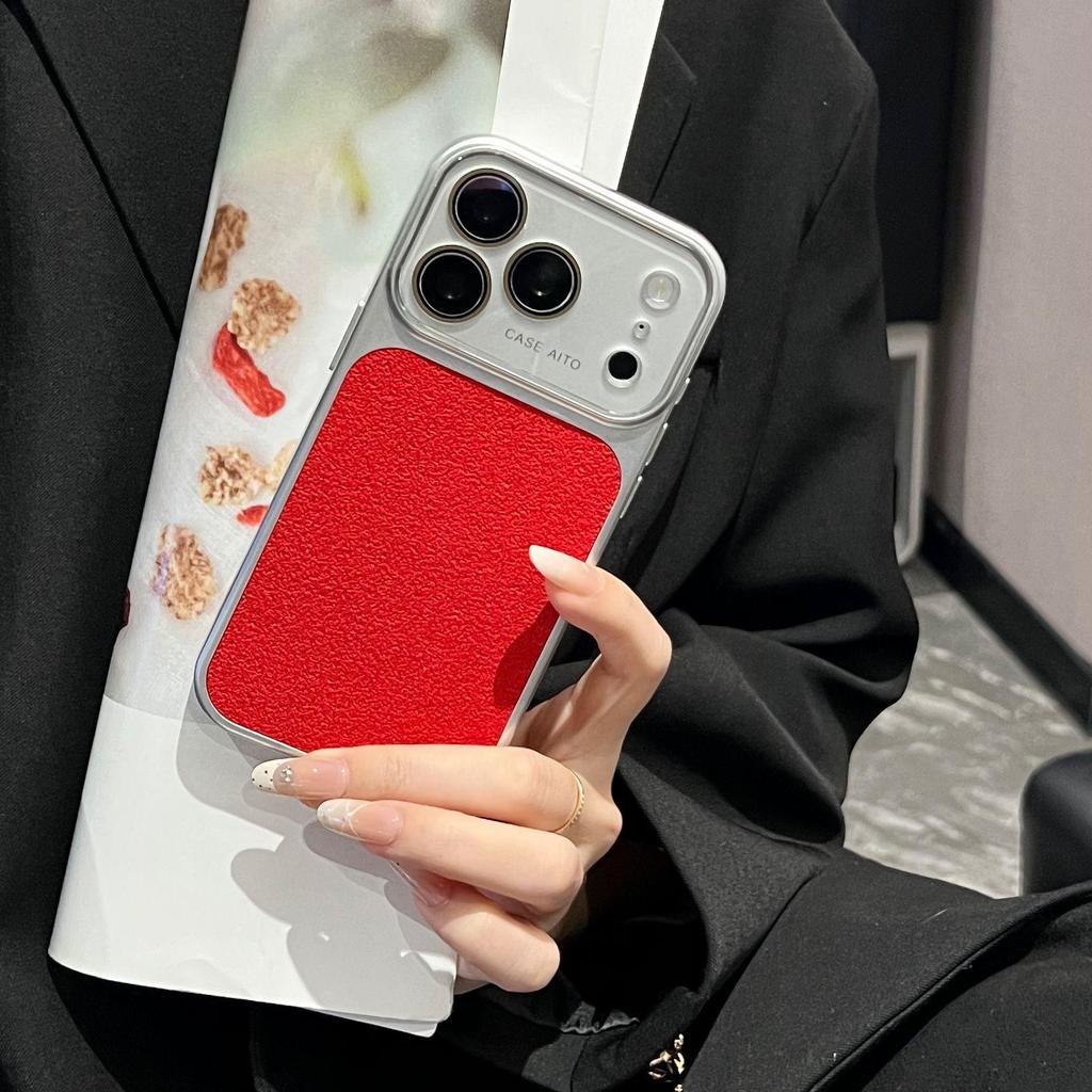 Чехол 17-в-1 для Apple iPhone 17 Pro Max: Совместимая с кнопкой «Все в одном», кожаная наклейка с серебристым краем для iPhone 14/15/16