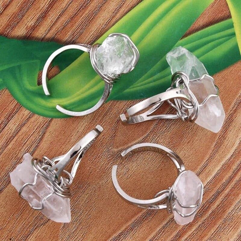 Cleansing and Healing Clear Quartz Open Ring