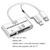 Картридер Многофункциональный высокоскоростной адаптер Type-C/Micro USB TF/U для чтения дисков OTG для Macbook