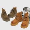 Мужские ботинки из замшевой кожи, ботинки для верховой езды, мужские повседневные ботинки на толстой подошве, модные рабочие ботинки