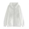 Mens Hooded Zip-Up Sweatshirt With Butterfly Print Gothic Style Loose Fit Winter Casual Wear