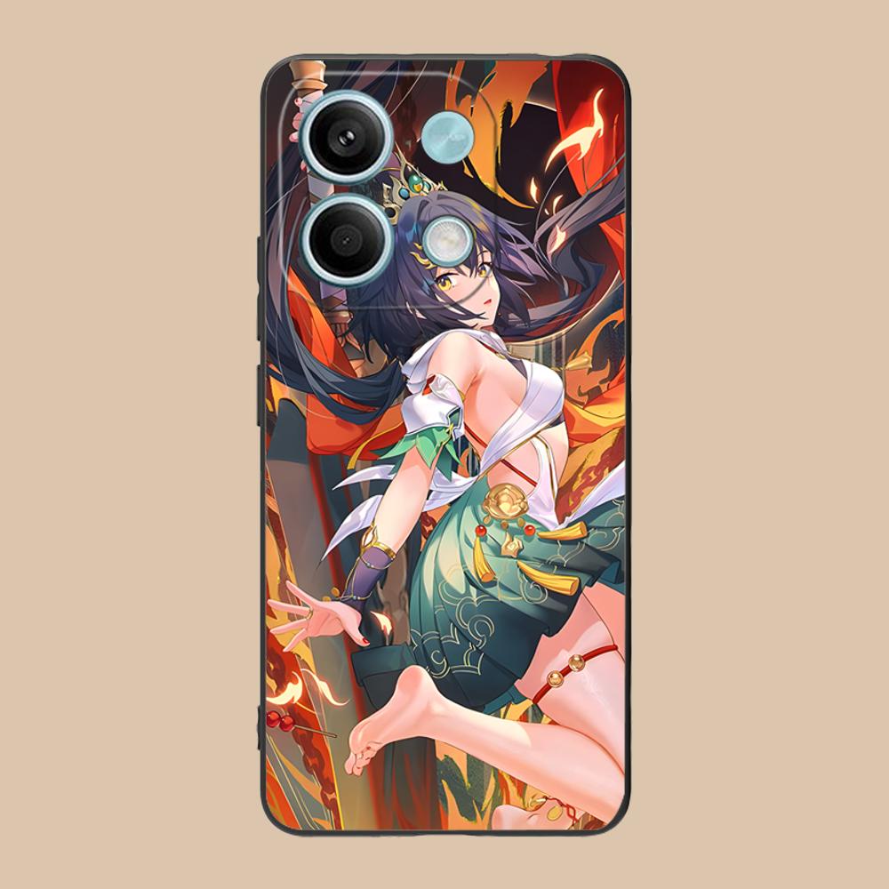 HSR Yunli Matte TPU Mobile Phone Case for POCO F8 F7 F6 F5 F4 F3 F2 Pro GT C75 C71 C65 C61 C40 Pro Ultra Colorful Cover
