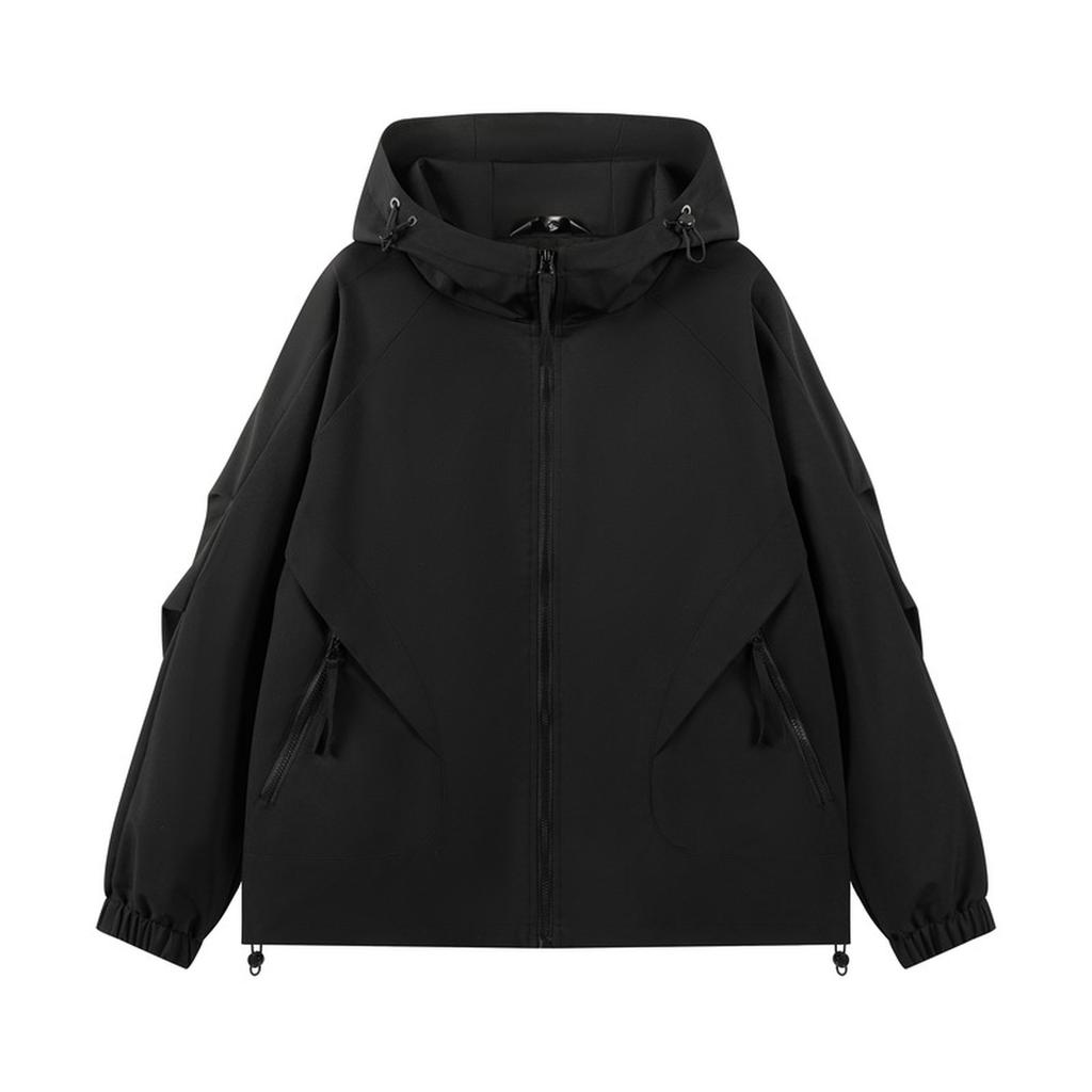 Мужская водонепроницаемая универсальная куртка с капюшоном, свободная повседневная уличная ветровка