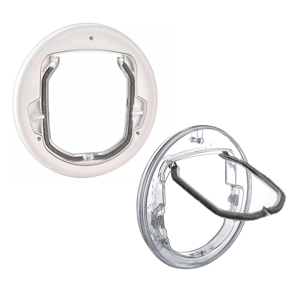 Дверь для домашних животных, 4-сторонний замок, защитный замок, пластиковый дверной клапан для собак и кошек, управляемые переключатели направления двери, товары для маленьких домашних животных