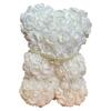 Plush Rose and White Perfect for Gifts and 805356 Q-FLA Ornament, Bear, Celebrations,