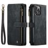 IPhone 14 Pro Flip Wallet Case With Card Slots Dual-Layer Shockproof TPU Cover Stand Function