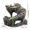 Resin Turtle Basking Platform Sturdy Non-Toxic Reptile Hiding Cave Natural Mountain Cave Artificial Rock Cave Pet Products