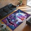Truck Theme Crystal Velvet Floor Rug Personalized Custom Name Text Warm Carpet Home Decoration