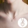 [Rosemont] Silver Mother-of-Pearl Heart Necklace Ra24D20K