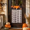 Non-woven Fabric Holiday Wall Decoration Halloween Rag Flag Banner, Pumpkin Maple Leaf Flower Ribbon Hanging Tassel for Home Entrance Decor, Farmhouse
