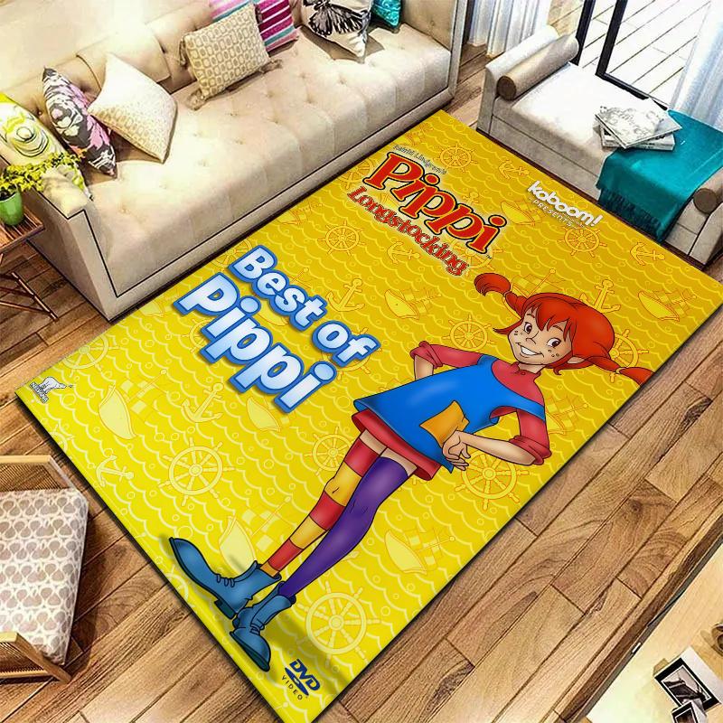 Pippi Carpet Rug for Living Room Bedroom Home Sofa Decoration,Kids play Nonslip Floor Mat