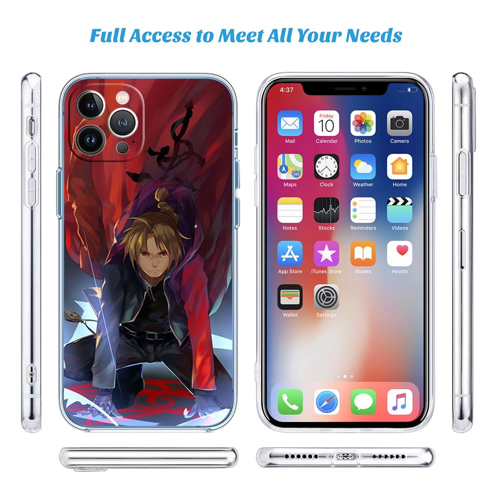 LO45 Fullmetal Alchemist Case for Motorola G10 G20 G30 G31 G32 G34 G35 G41 G42 G50 G51 G52 G55 G60 G60S G62 G71 G72 G75