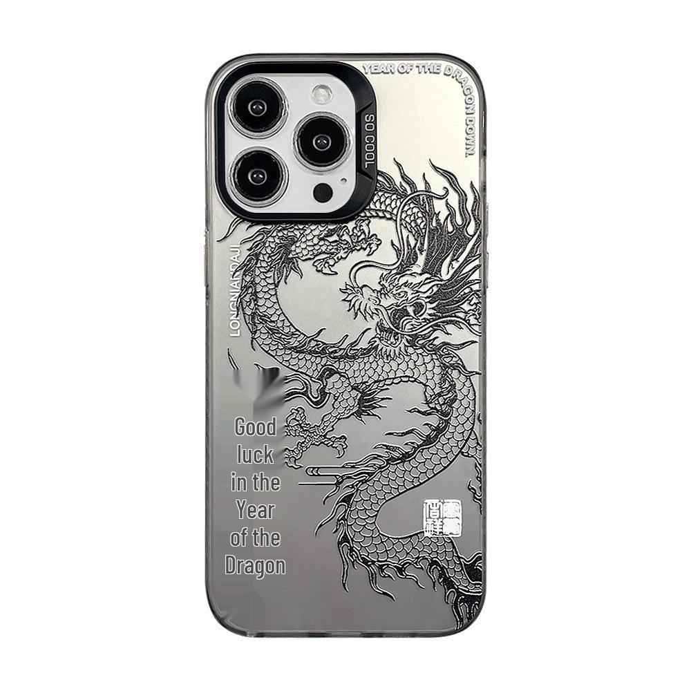 Креативный жесткий чехол для телефона с китайским драконом для iPhone 14 Pro Max, Совместим с Apple 15/13/12/11/XR