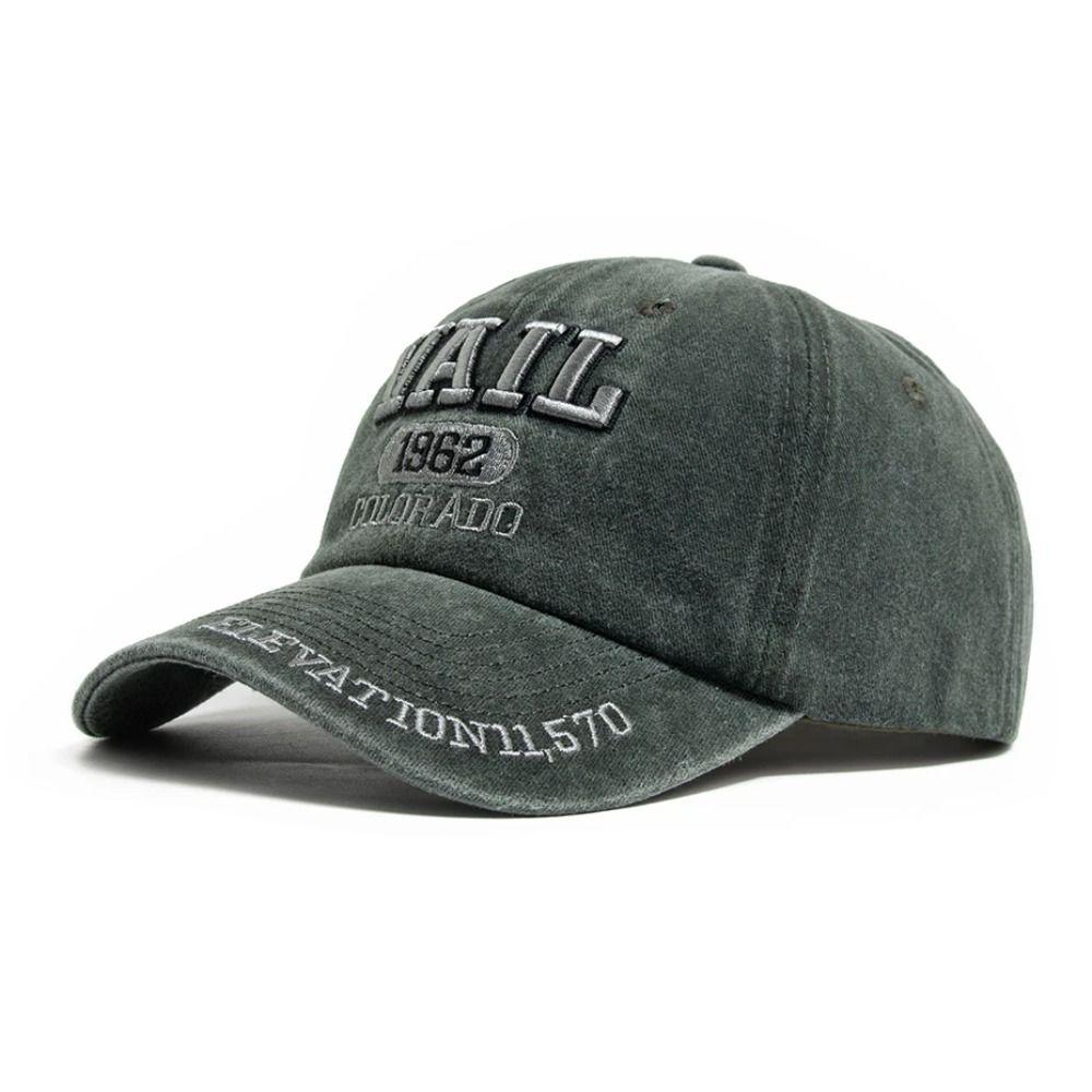 Colorado 1962 VAIL Embroidered Baseball Cap Washed Cotton Sun Hat For Man Women Unisex