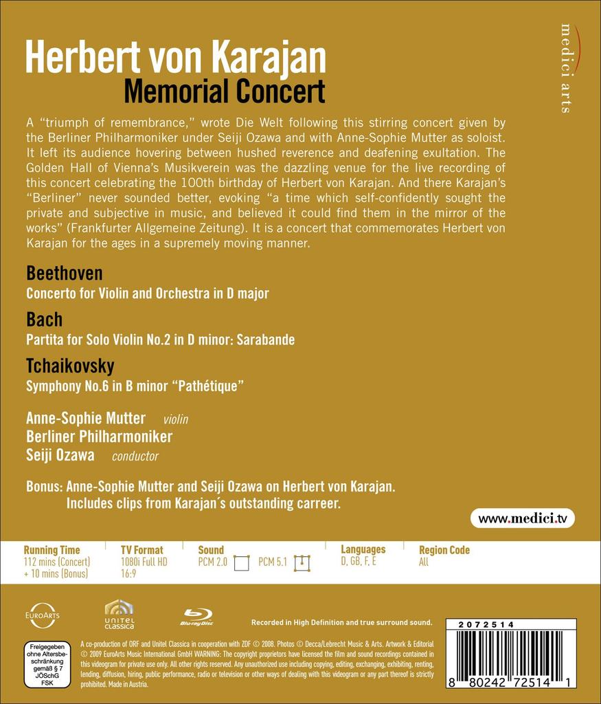 Концерт памяти (Вт) [Блю рей]