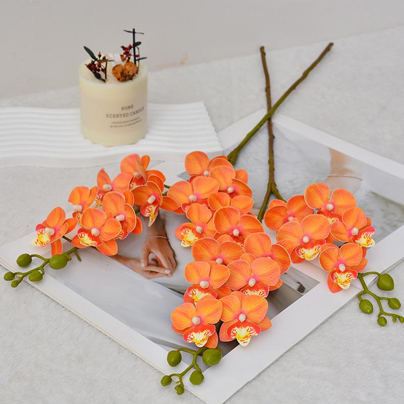 Artificial Phalaenopsis Fake Flower Branches Home Decoration Wedding Floral Materials Banquet Event Props