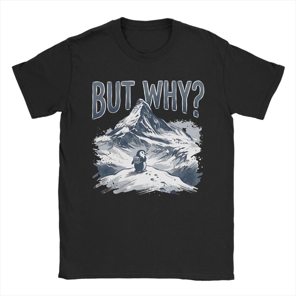 Nihilist Penguin But Why Arctic Snow Meme TShirt Summer TShirts Unisex Cotton ONeck Plus Size Top Tees Short Sleeve Vintage Tops