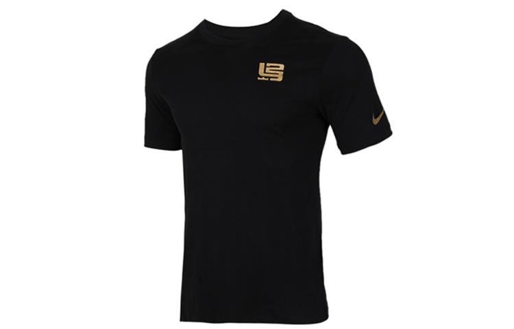 Nike T Shirts Men's Black Crew Neck Moderate Straight Fit CV1058-010