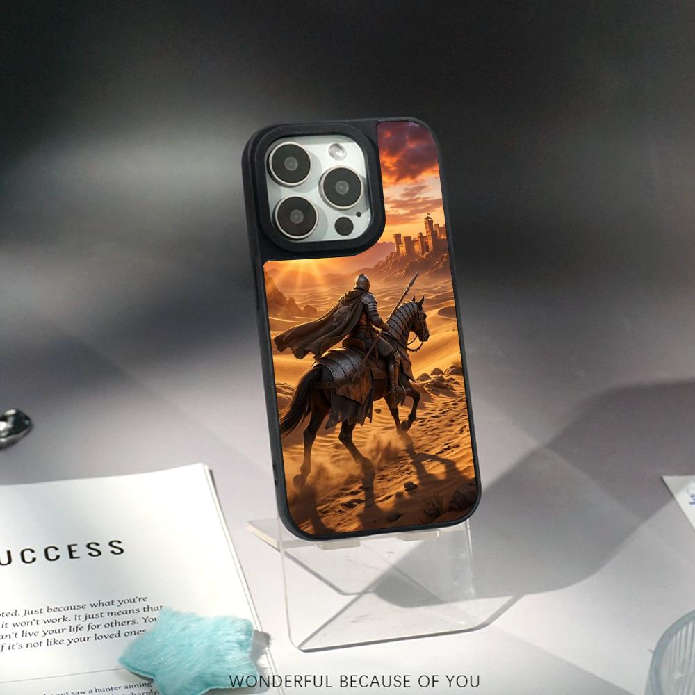 Crimson Desert hot game poster Phone Case for iPhone 17 16 e 15 14 13 12 Pro Max Sheepskin Silver-edged protective case