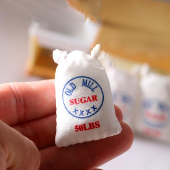 Новинка Реалистичная Модель Игрушка Яркий Цвет Мини Мешочек Соли Украшение для Ролевой Игры Симуляция Мешки с Мукой