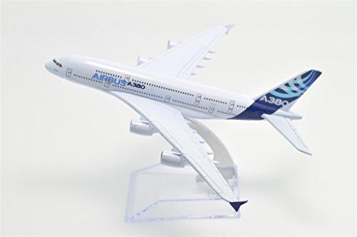 Династия Тан 1/400 16см Airbus A380 Металлическая модель самолета Игрушка