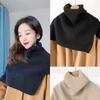 Scarf Women'S Versatile Thickened Warm Neck Cover Windproof Cover Knitted Scarf Fake Collar
