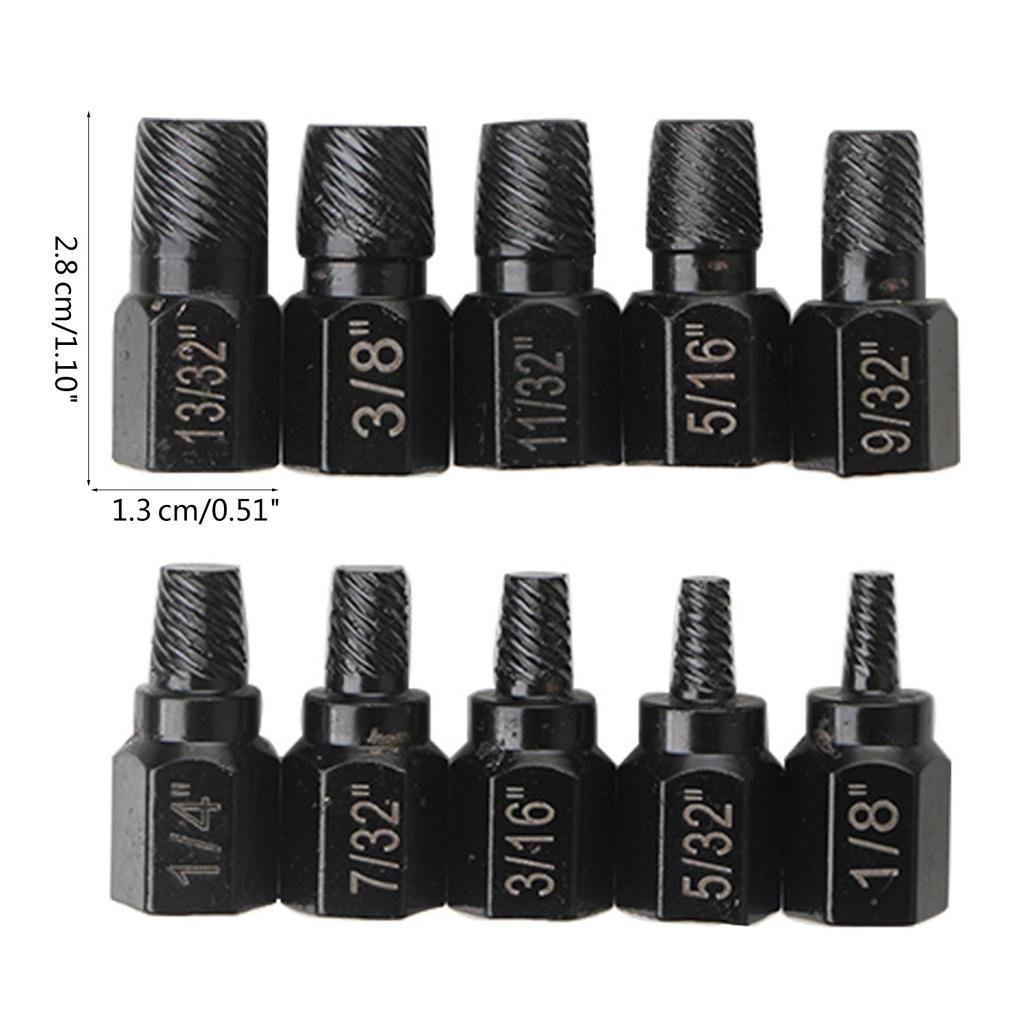 Набор из 10 прецизионных экстракторов винтов, набор из легкого извлечения болтов для механиков, художников, любителей инструментов