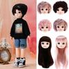 7 Styles 1/6BJD Doll Head Europe Ancient Doll Black Hair High Quality 3D Eyes  DIY Doll Head