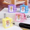 Funny Capybara Piggy Flipbook Animation Machine Keychain Creative Cartoon Butter Bear Animation Keyring Bag Key Pendant Kid Gift