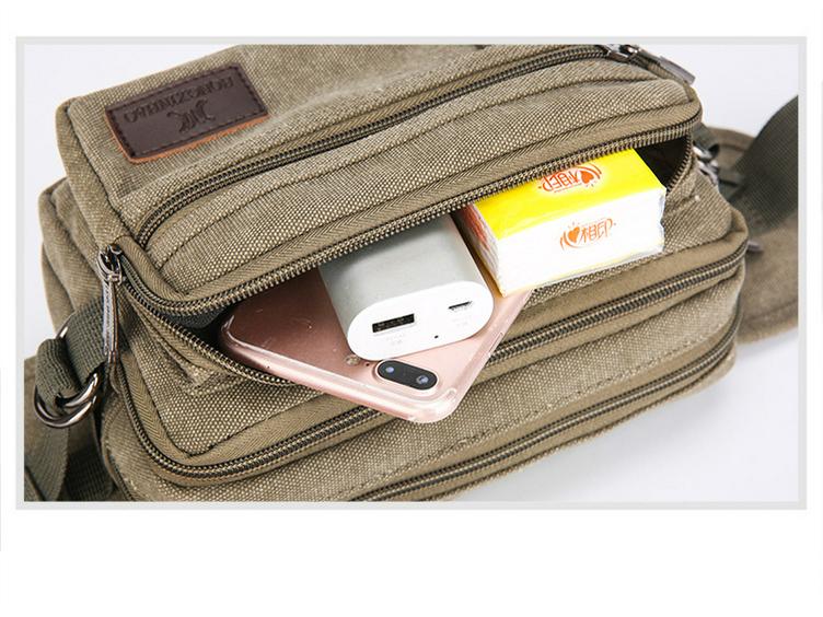 Стильная унисекс поясная сумка из канваса - Большая вместимость, износостойкая, многофункциональная для повседневного спорта