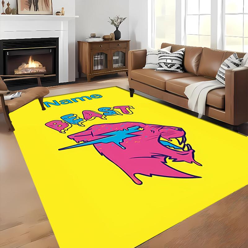 Custom personalization MrBeast Gaming logo Area Rug - Perfect For Kitchen, Bathroom,Laundry Room Decor Large Size Available,Gift All Seasons