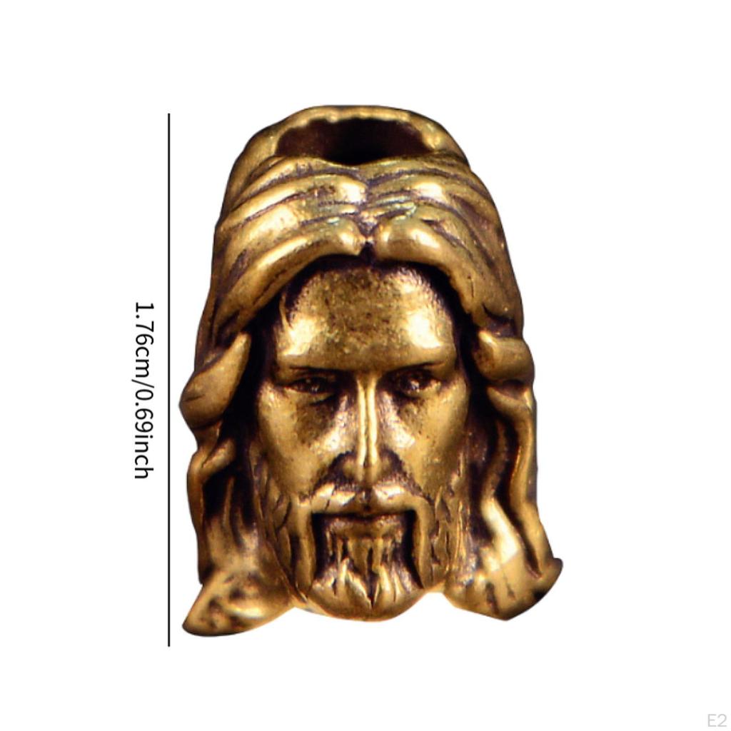 Бусина для шнурка для ножа, медная подвеска, аксессуары, прочный паракорд, латунь