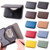 & Woman With Magnetic Buckle PU Leather Business Card Holder Card Pocket Card Case Name Card Holder