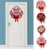 Wedding Xi Decor Hollowed Happy Word Celebration Non-woven Fabric Red Xi Chinese Traditional Wedding Festival Decoration Door Decor