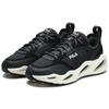 FILA CRYPTO Textile, Synthetic Leather, TPU Abrasion Resistant Low top Casual Shoes Women's Lost Black F12W313101FUB